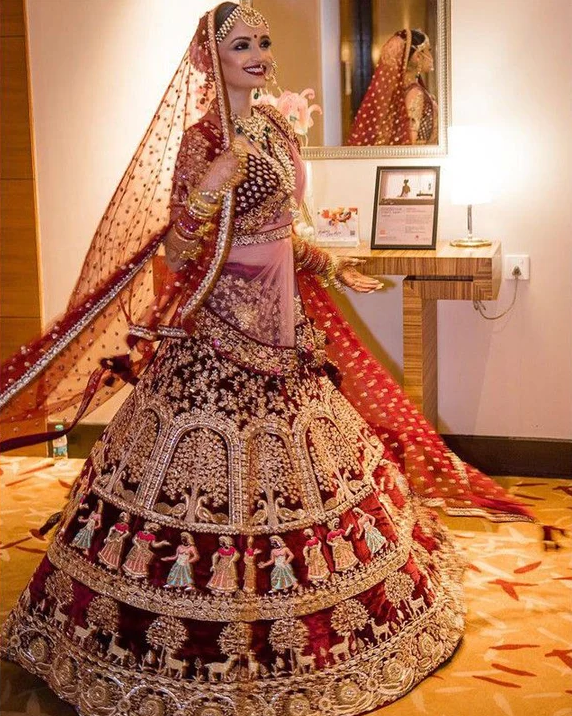 Maroon Bridal Lehengas That You Should Consider For Your D-Day